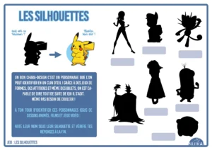 Page d'un livret d'initiation au charadesign à destination du jeune public.