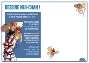 Page d'un livret d'initiation au charadesign à destination du jeune public.